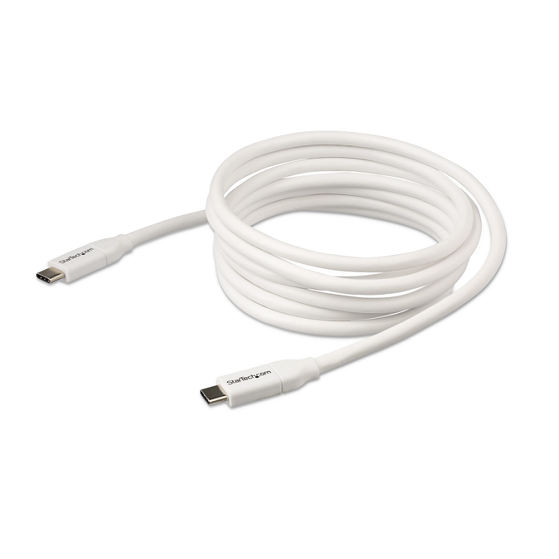 StarTech USB2C5C2MW 2m USB 2.0 Certified Power Delivery C-C